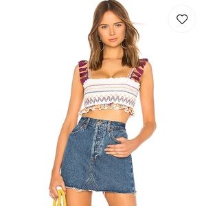 Tularosa skirt and crop top set NWOT